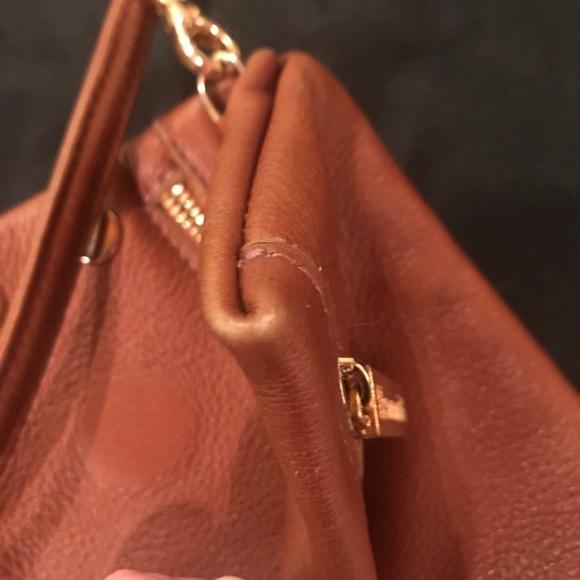 Hammitt large VIP crossbody - Cognac/Gold - Picture 7 of 8